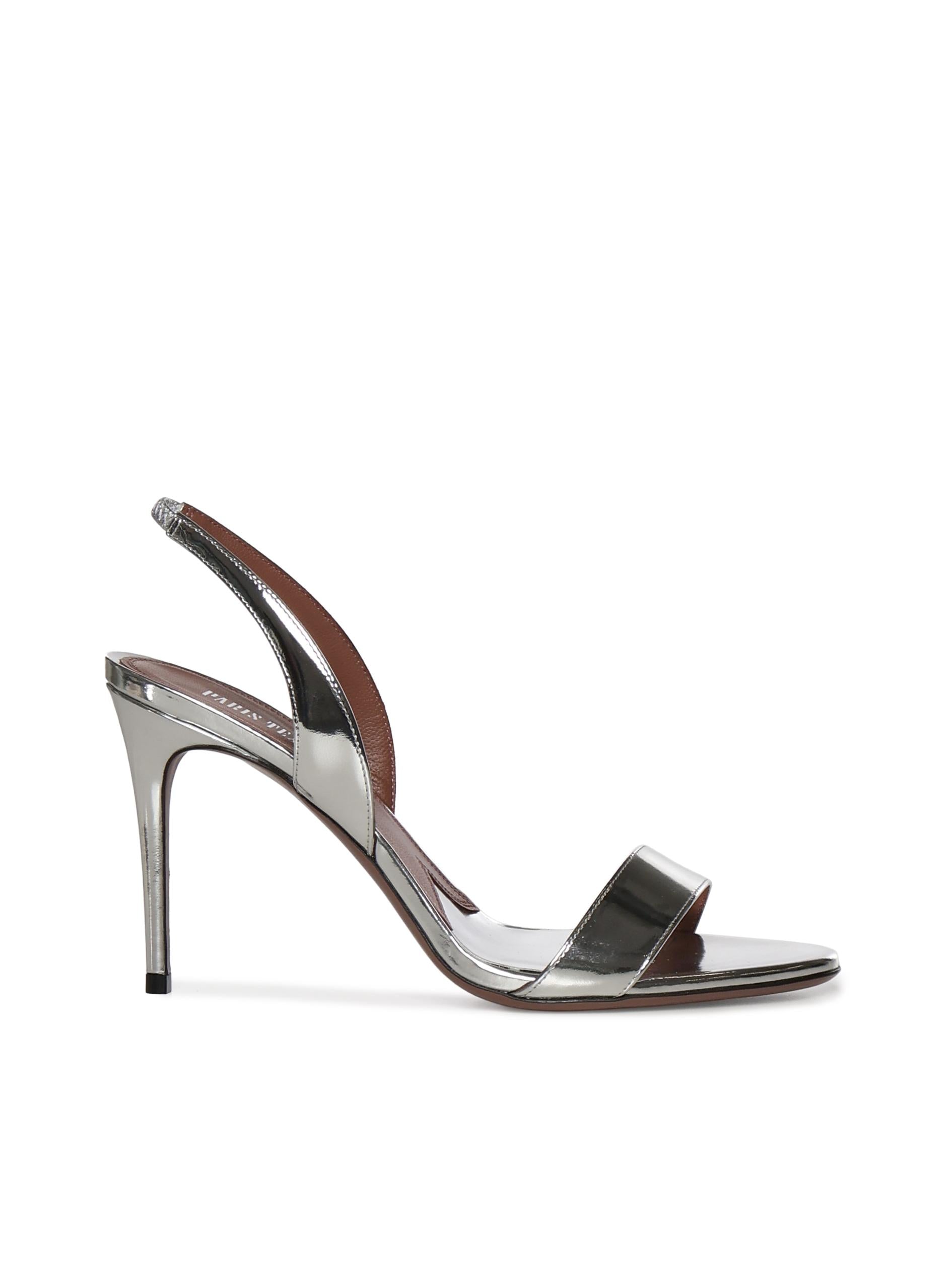 Slingback Vera in pelle specchiata PX1932 XNPMRMIRROR LEATHER SILVER PARIS TEXAS 