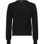 Maglia con colletto e strass<BR/> 105530 A2S4Z99 PINKO 