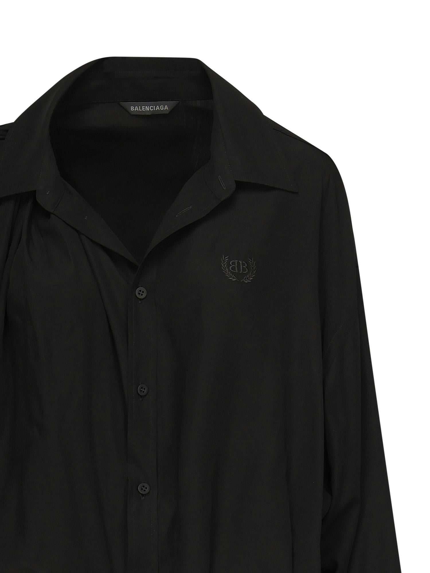 Camicia monospalla in popeline 839287 TRO371000 BALENCIAGA 