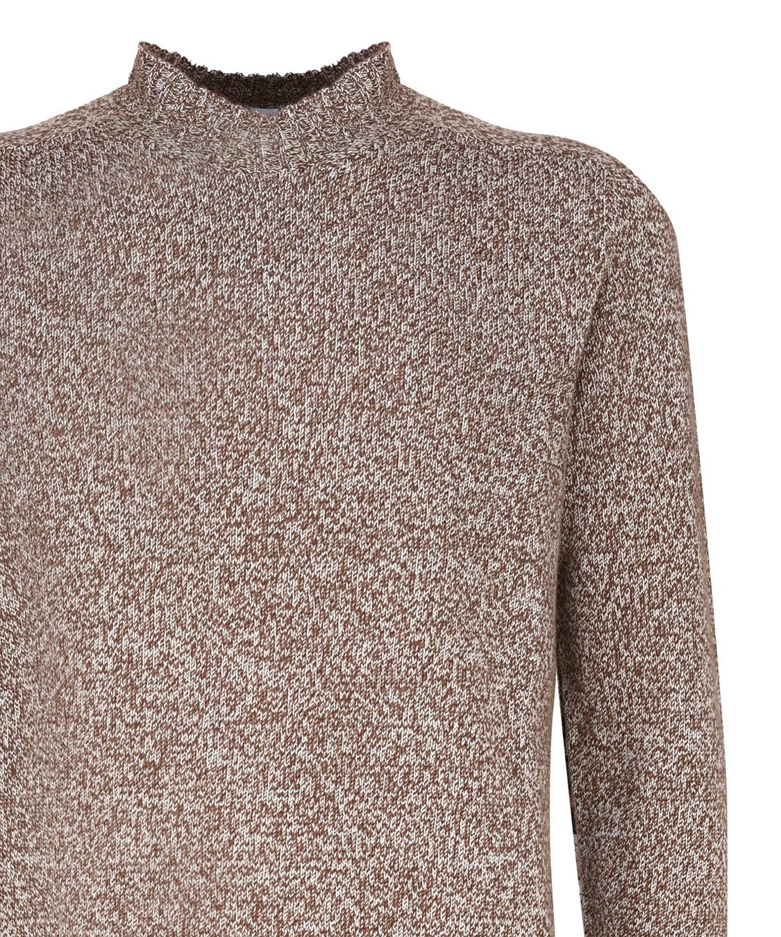 Maglia girocollo in cashmere mouliné UXA249 Y1B10EM447 MALO 