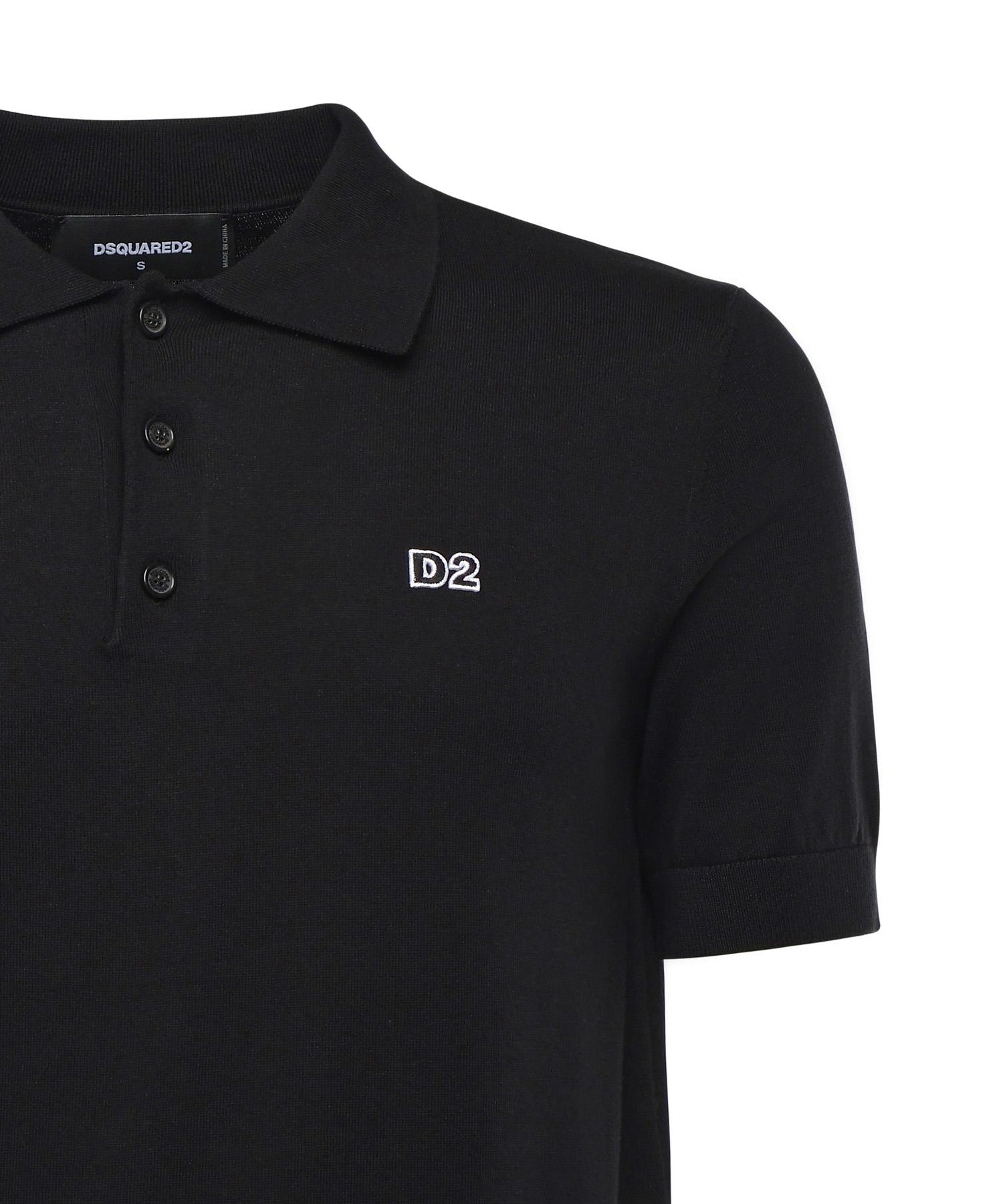 Polo con ricamo logo S74HA1452 D13018900 DSQUARED2 