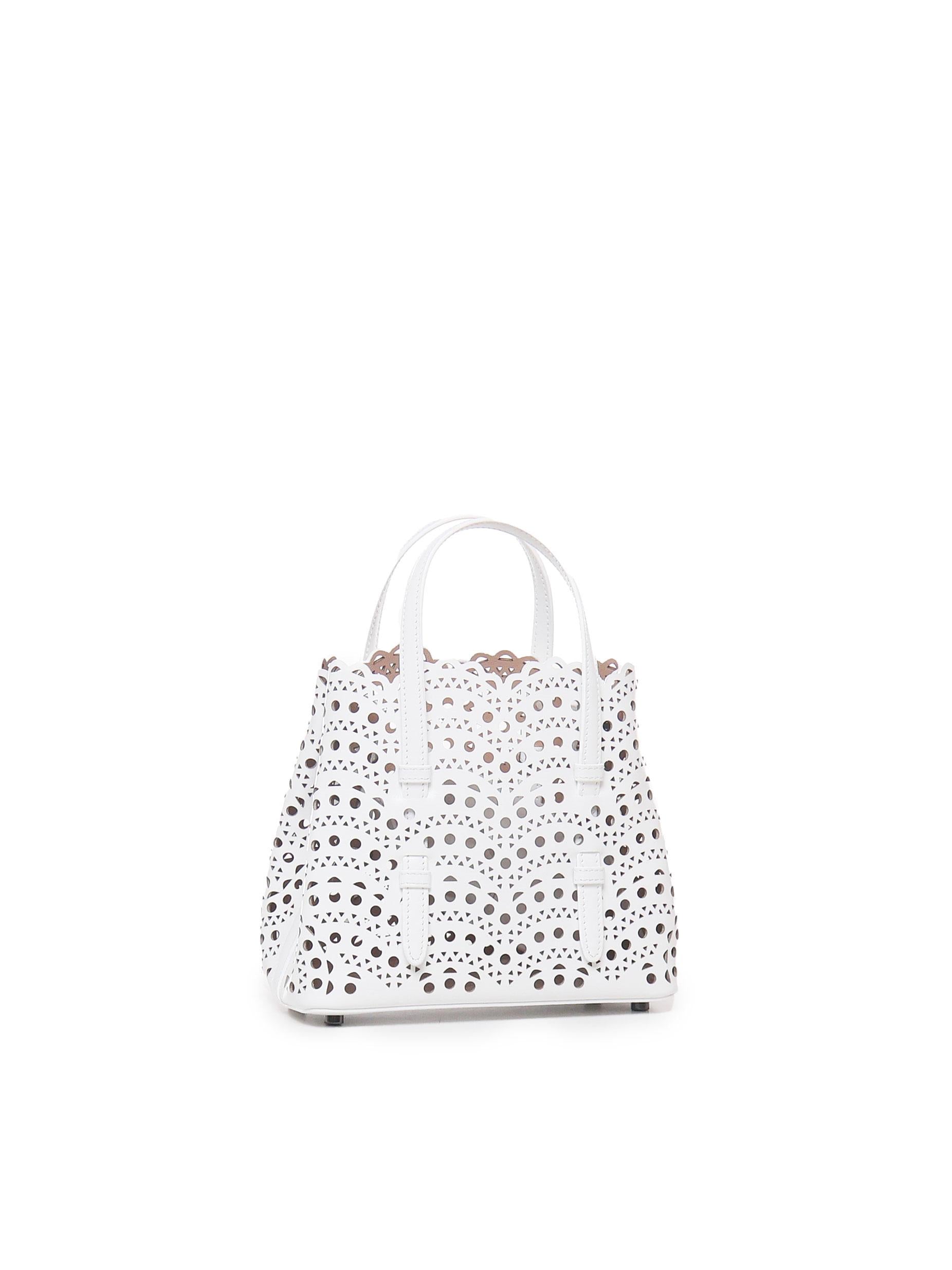 Borsa Mina 20 in pelle di vitello AA1S06720C0A44 010 ALAIA 