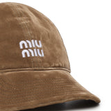 Cappello da baseball in drill 5HC369 2CUAF0844 MIU MIU 