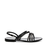 Sandali Fredy con strass 73SC8V501STR FREDYNERO/ARGENTO V° 73 