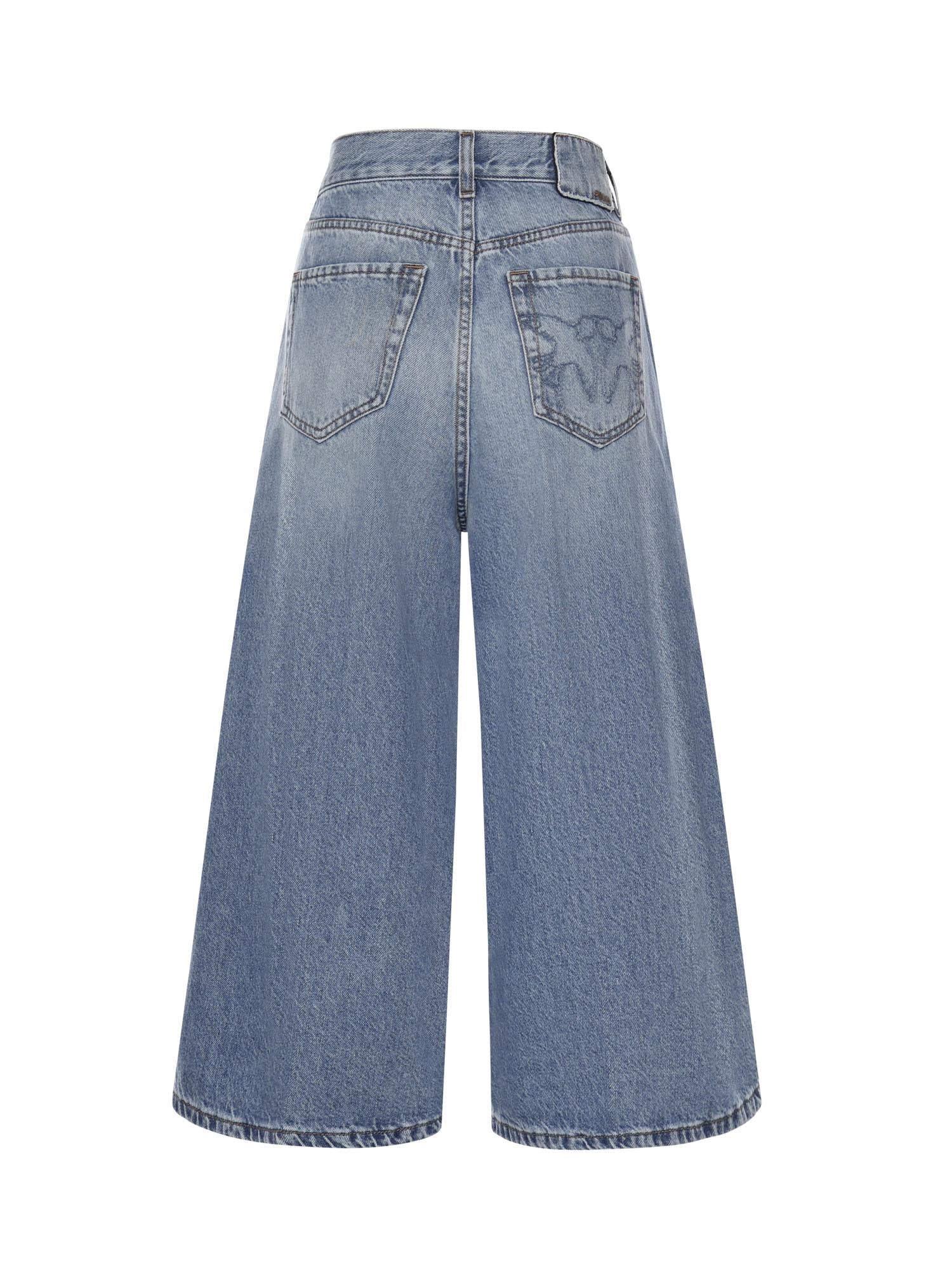 Bermuda wide leg in denim 104646 A32QPJD PINKO 