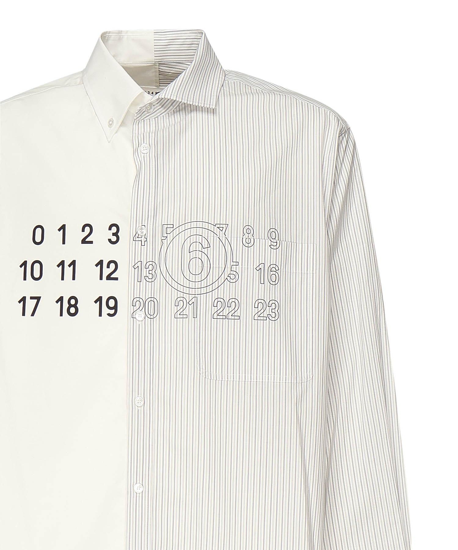 Camicia in popeline con logo SH0DT0025 MTN085961 MM6 Maison Margiela 