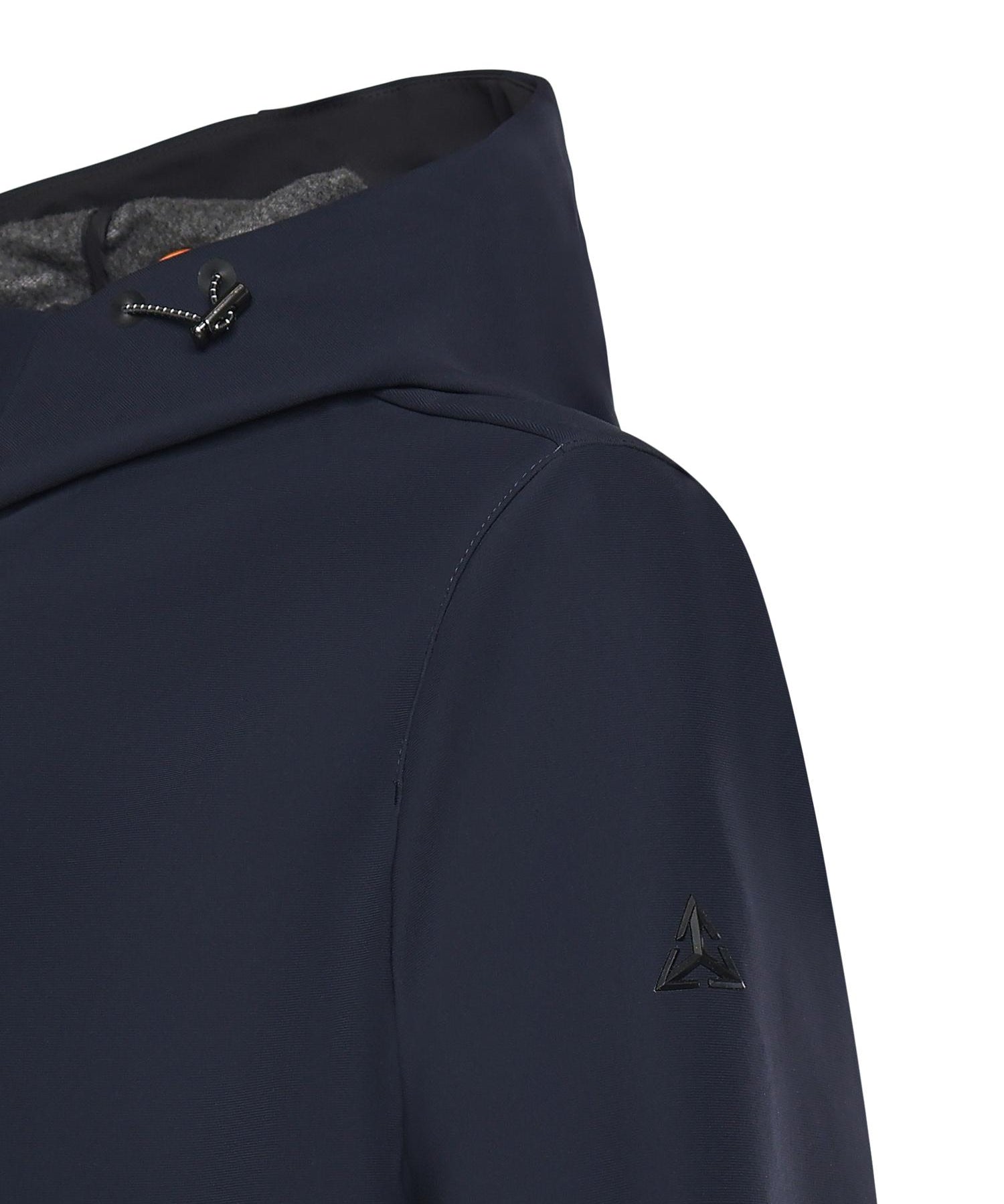 Parka con cappuccio e logo HE9440013 BLUE HESKIMO 
