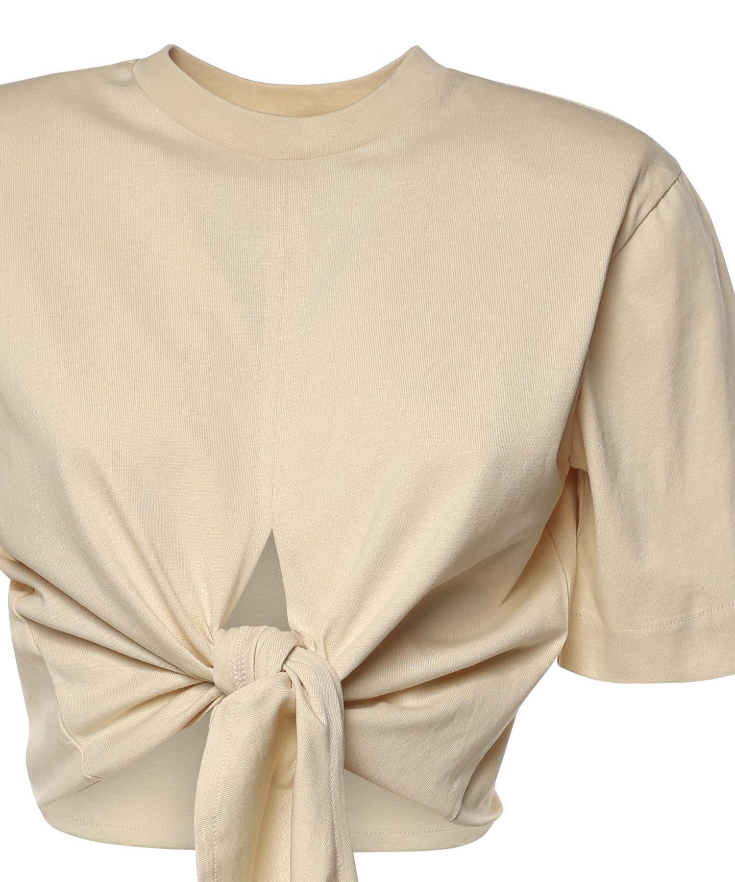 T-shirt cropped in cotone 26SSNTP-0002 NOCCIOLA NINEMINUTES 