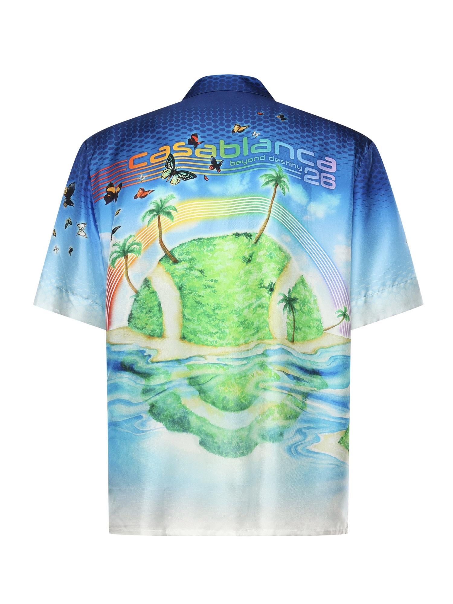 Camicia Beyond Destiny in seta MSP26SH003 02 CASABLANCA 