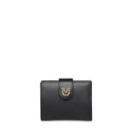 Portafoglio in pelle con logo 102840 A0F1Z99Q PINKO 