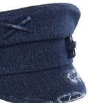 Cappello Baker Boy in denim distressed KPC078PS26  RUSLAN BAGINSKIY 