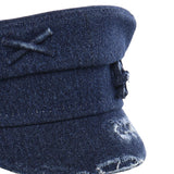 Cappello Baker Boy in denim distressed KPC078PS26  RUSLAN BAGINSKIY 