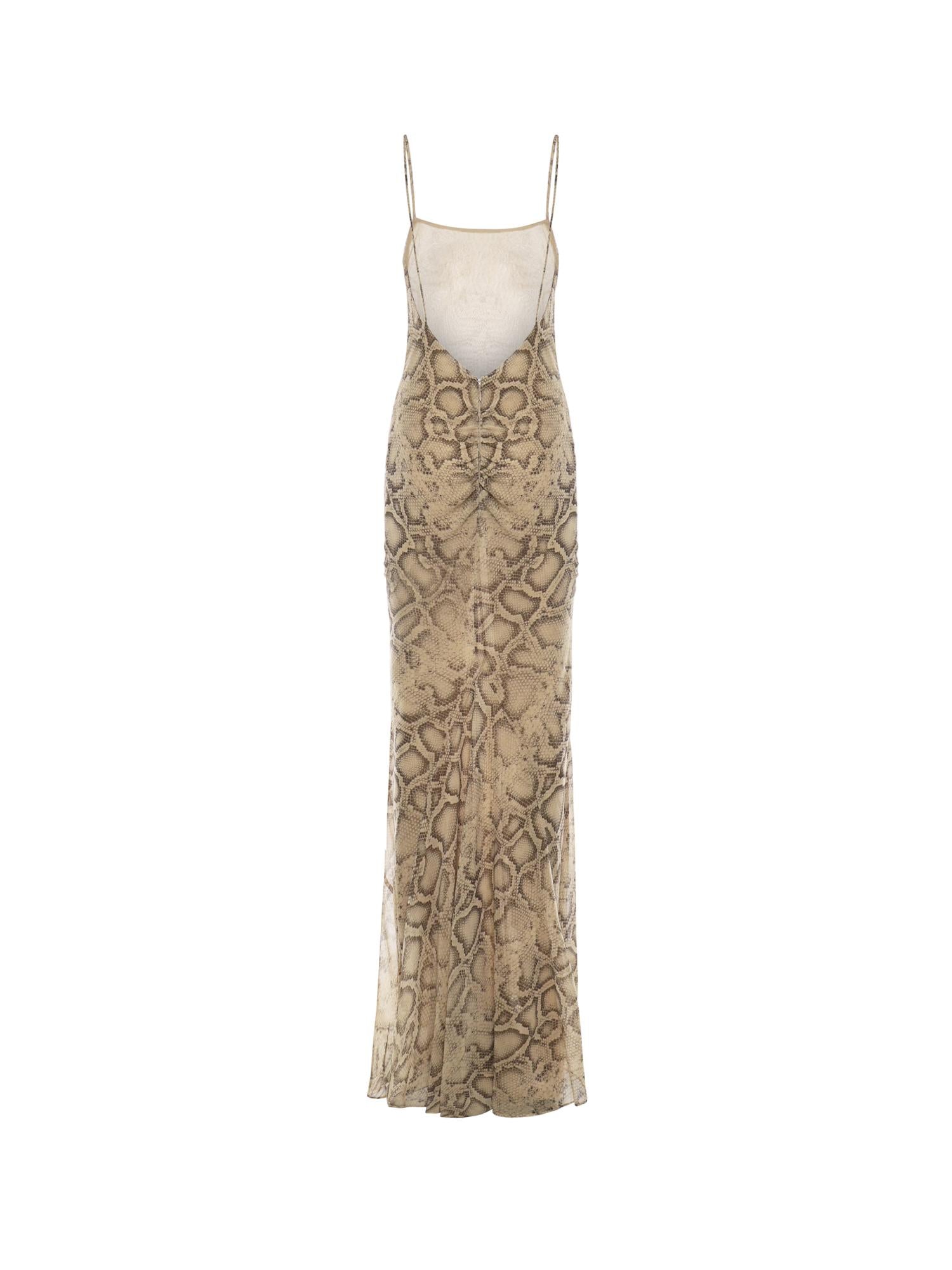 Abito lungo Ninfea T190131A TNP264NATURAL PYTHON THE ANDAMANE 