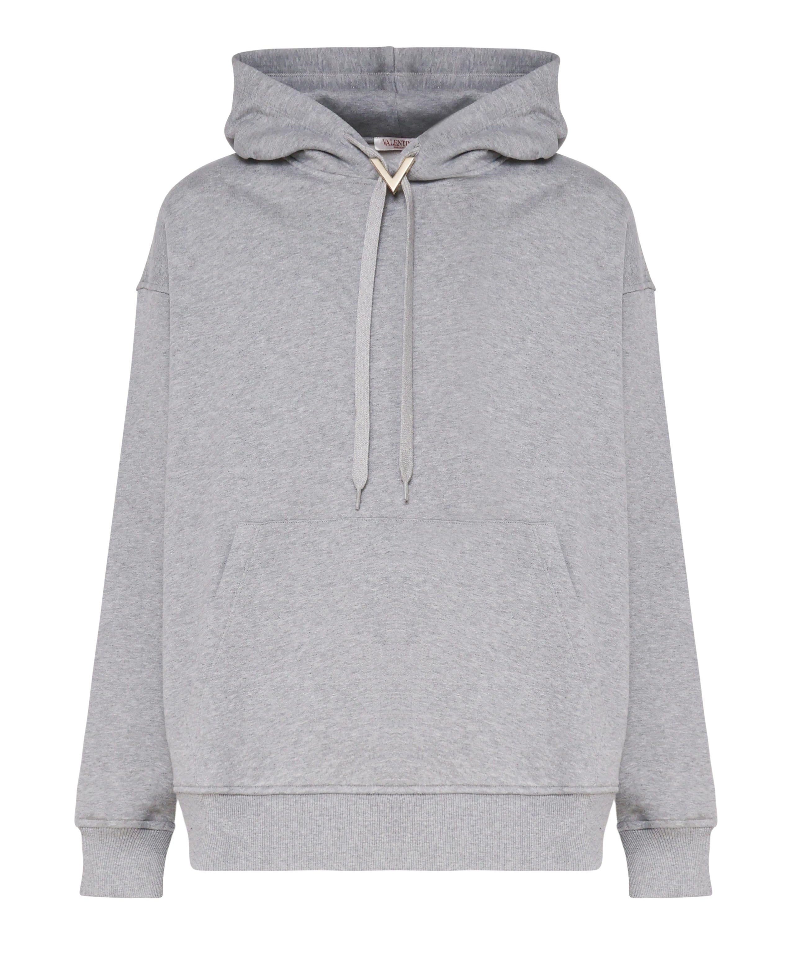 Felpa in cotone con cappuccio e coulisse 5V3MF25R ADJ080 VALENTINO GARAVANI 