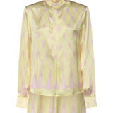 Camicia in seta con stampa nappine 80AAL635 NS850656 GENNY 