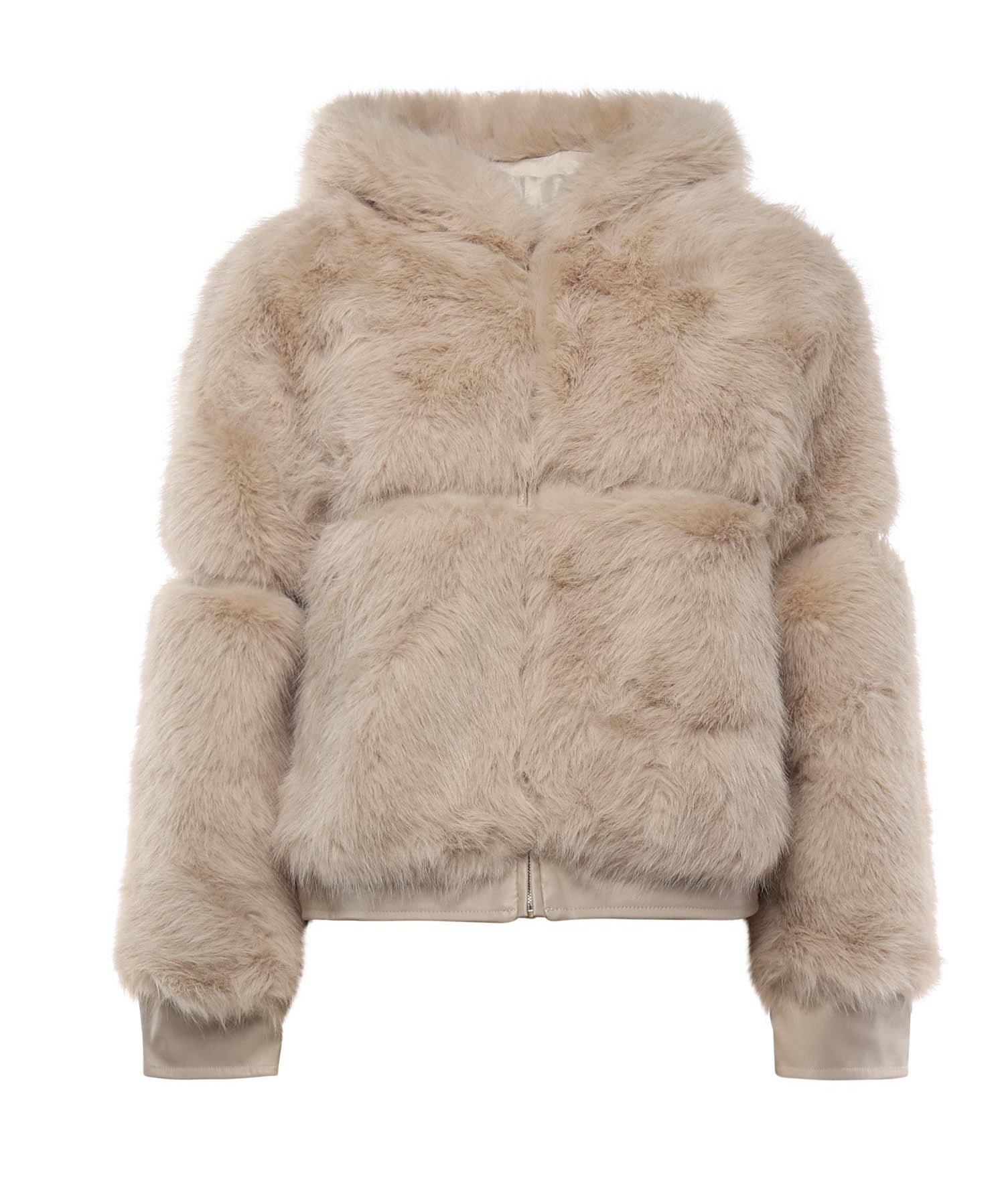 Pelliccia penny con cappuccio 73C19EX02 PENNYOFF WHITE V° 73 