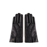 Guanti corti Cassandre in pelle di agnello e cashmere 7603413 YO6801080 SAINT LAURENT 