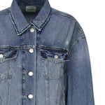 Giubbino jeans con taschini 104644 A2E1PJF PINKO 