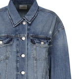 Giubbino jeans con taschini 104644 A2E1PJF PINKO 