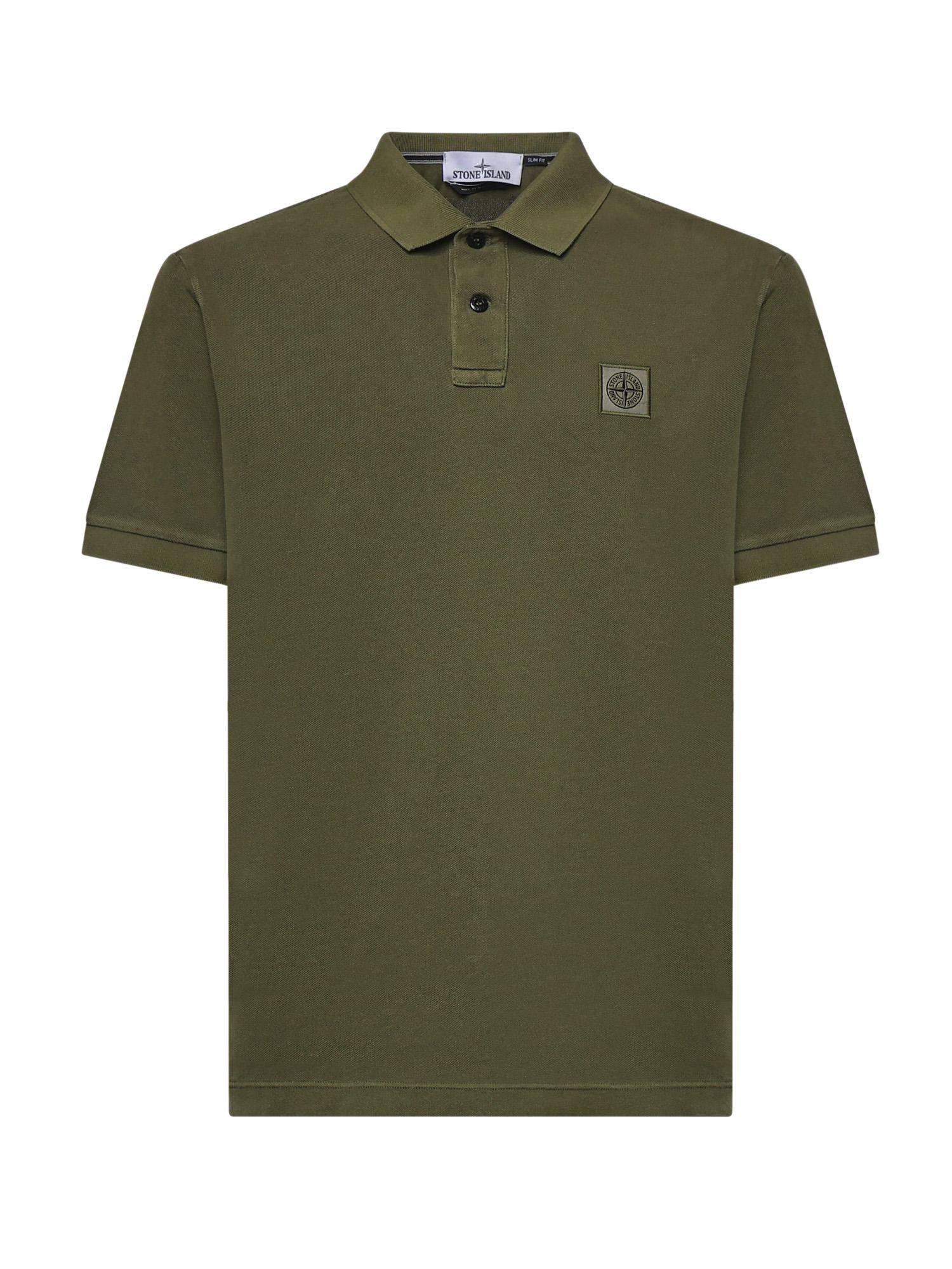 Polo in piqué di cotone con logo L1S1522002SC S0067V005G STONE ISLAND 