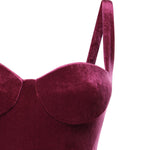Abito bustier in jersey di velluto 794452 TKQ225061 BALENCIAGA 