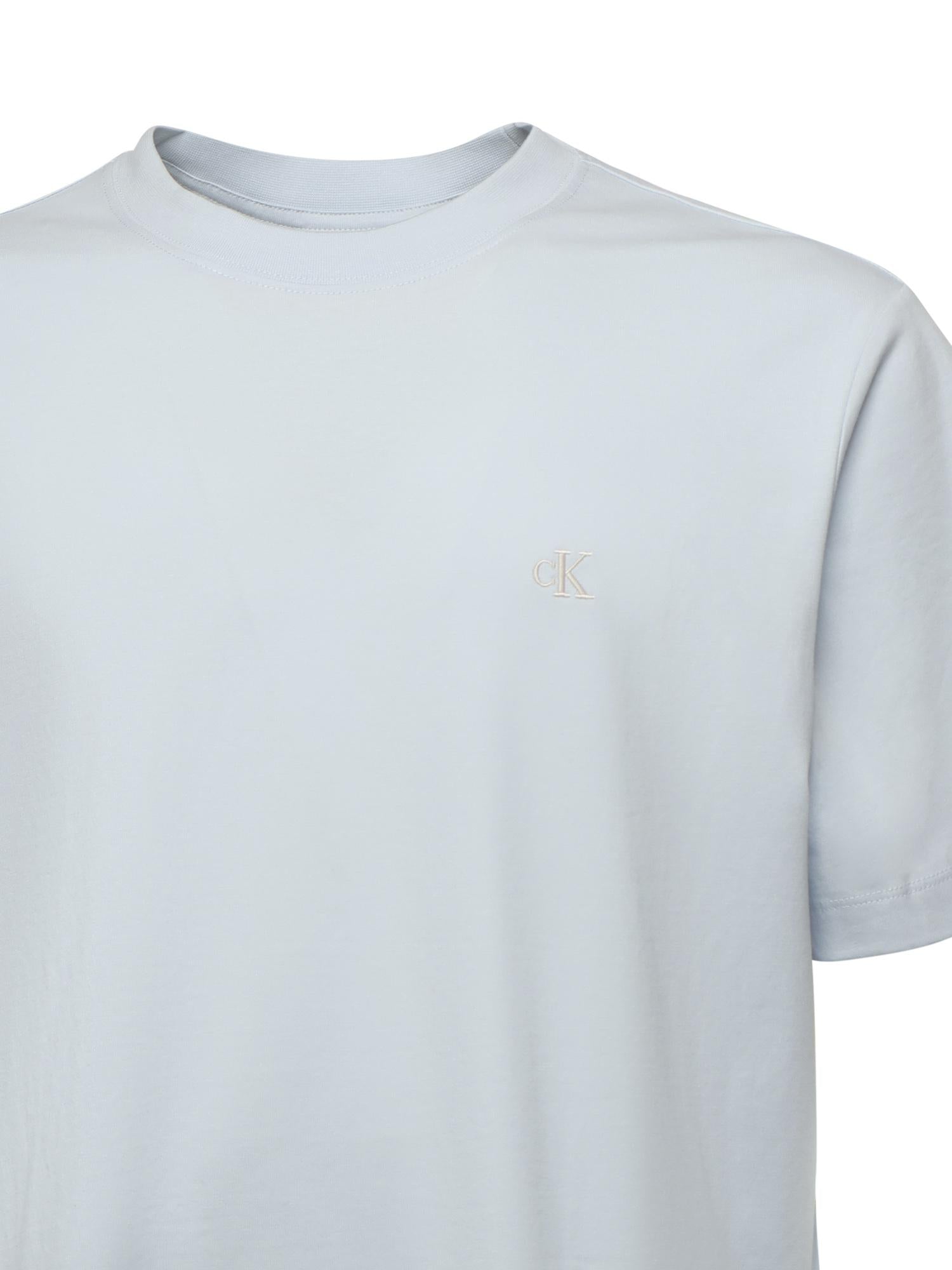 T-shirt con ricamo logo LV04RC275G CIQ CALVIN KLEIN 
