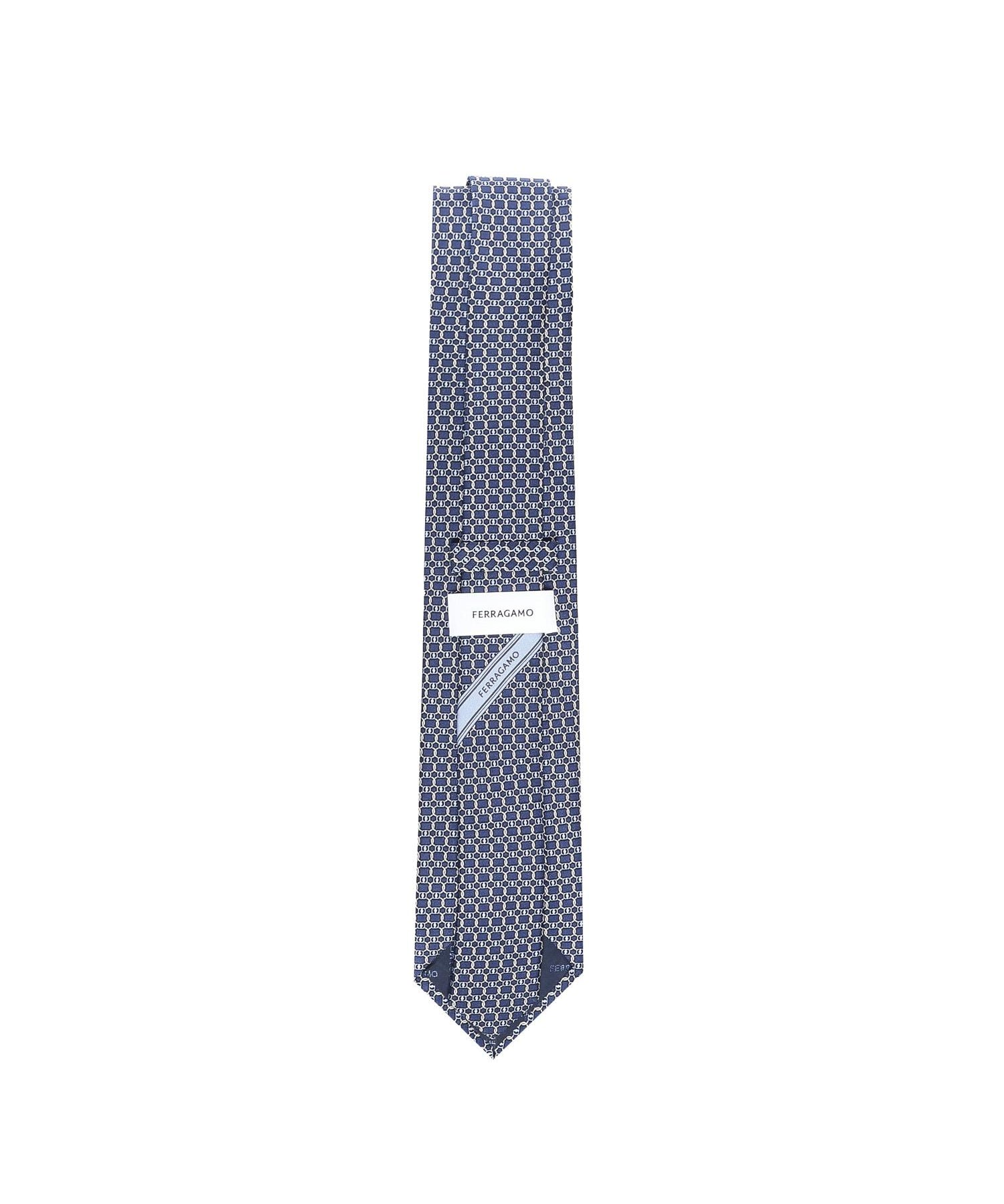 Cravatta in seta stampa Vara 351260 784261002 FERRAGAMO 