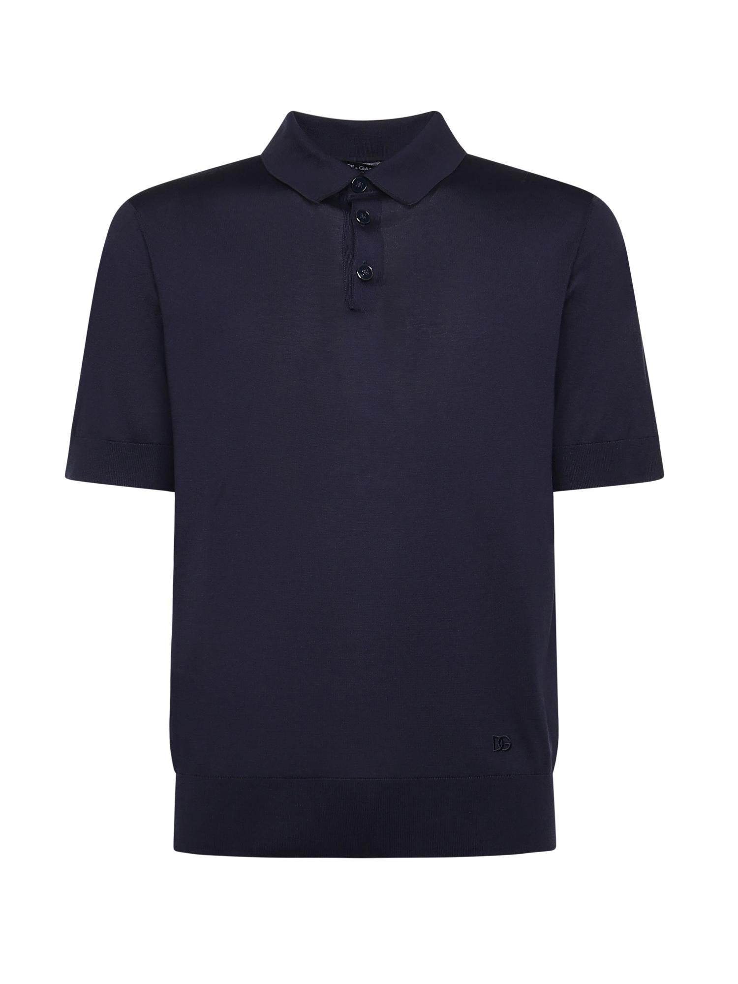 Maglia polo in seta GXZ02Z JBSO5B6712 DOLCE & GABBANA 