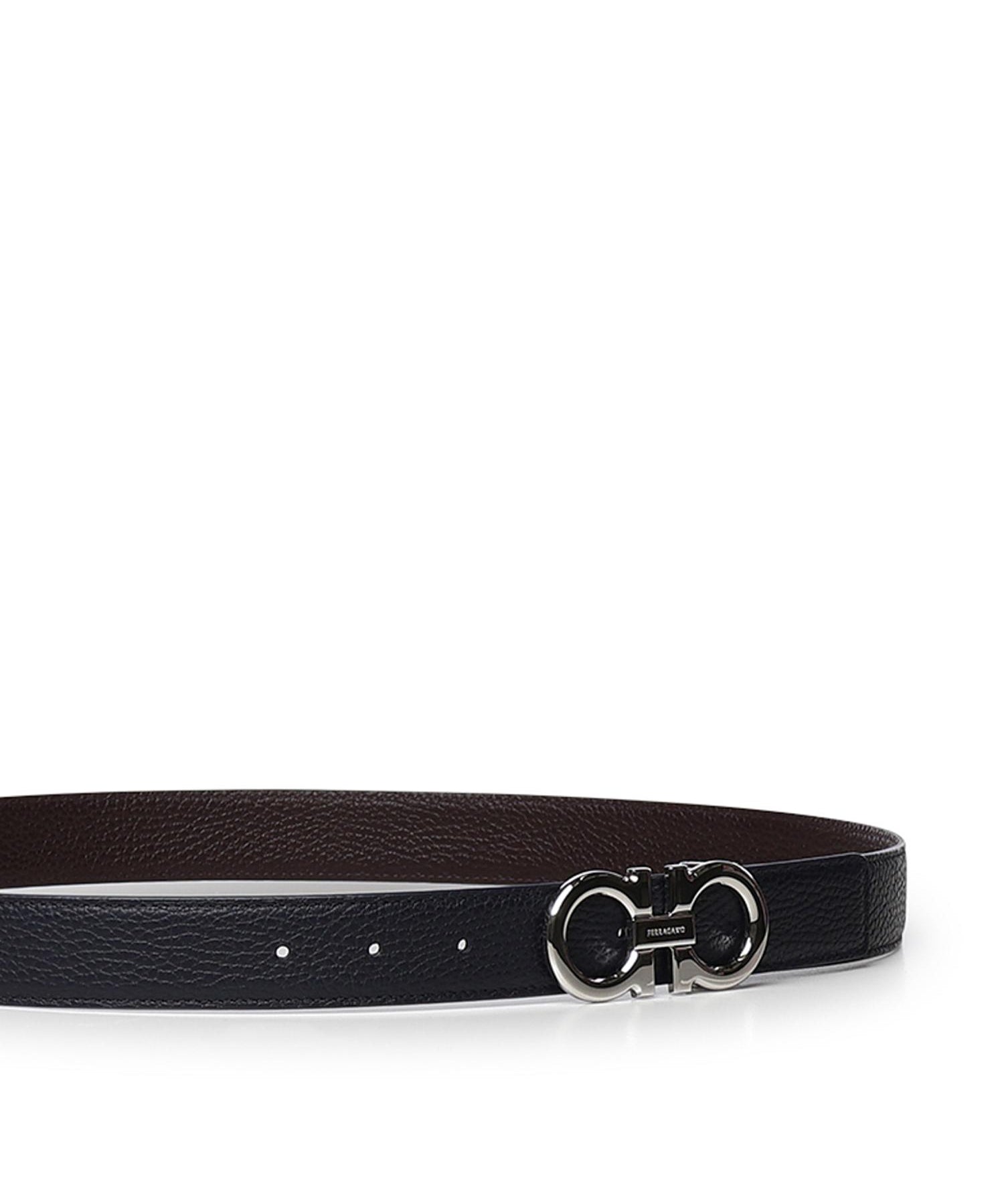 Cintura reversibile Gancini in pelle 670428 780487002 FERRAGAMO 
