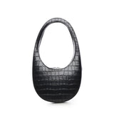 Borsa a spalla Croco Swipe in pelle COPBA01F6075 BLK COPERNI 
