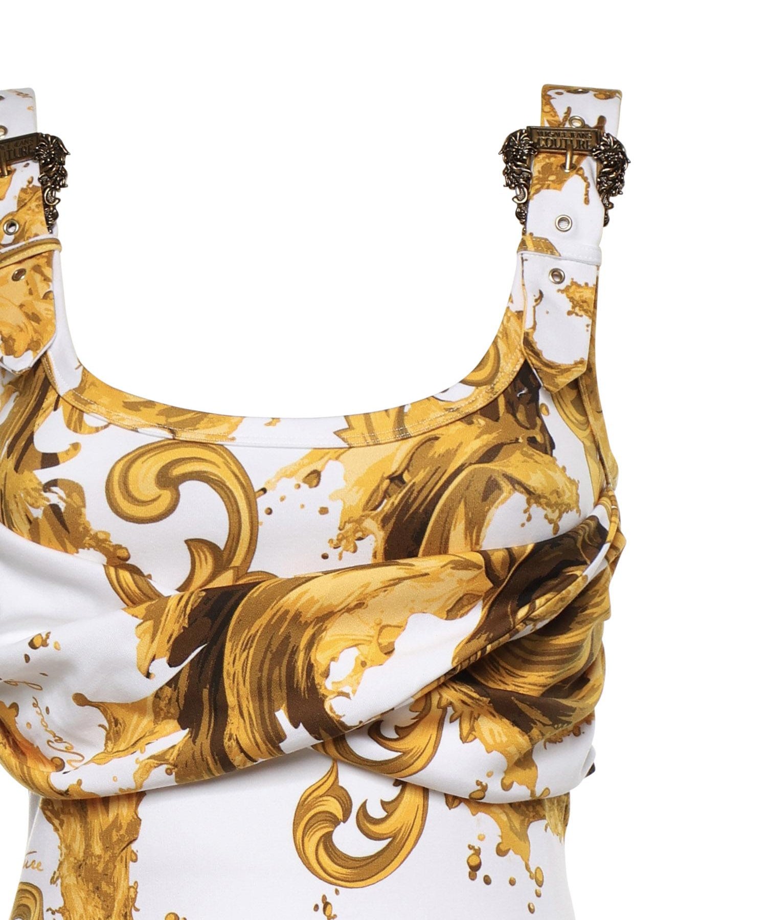 Canotta in cotone con stampa 80HAM603 JS550G03 VERSACE JEANS COUTURE 