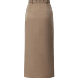 Gonna lunga in cover misto lana G616 WS0117DXXX728 DONDUP 