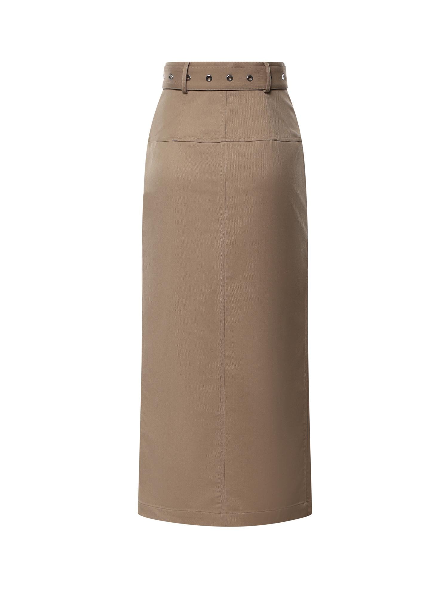 Gonna lunga in cover misto lana G616 WS0117DXXX728 DONDUP 