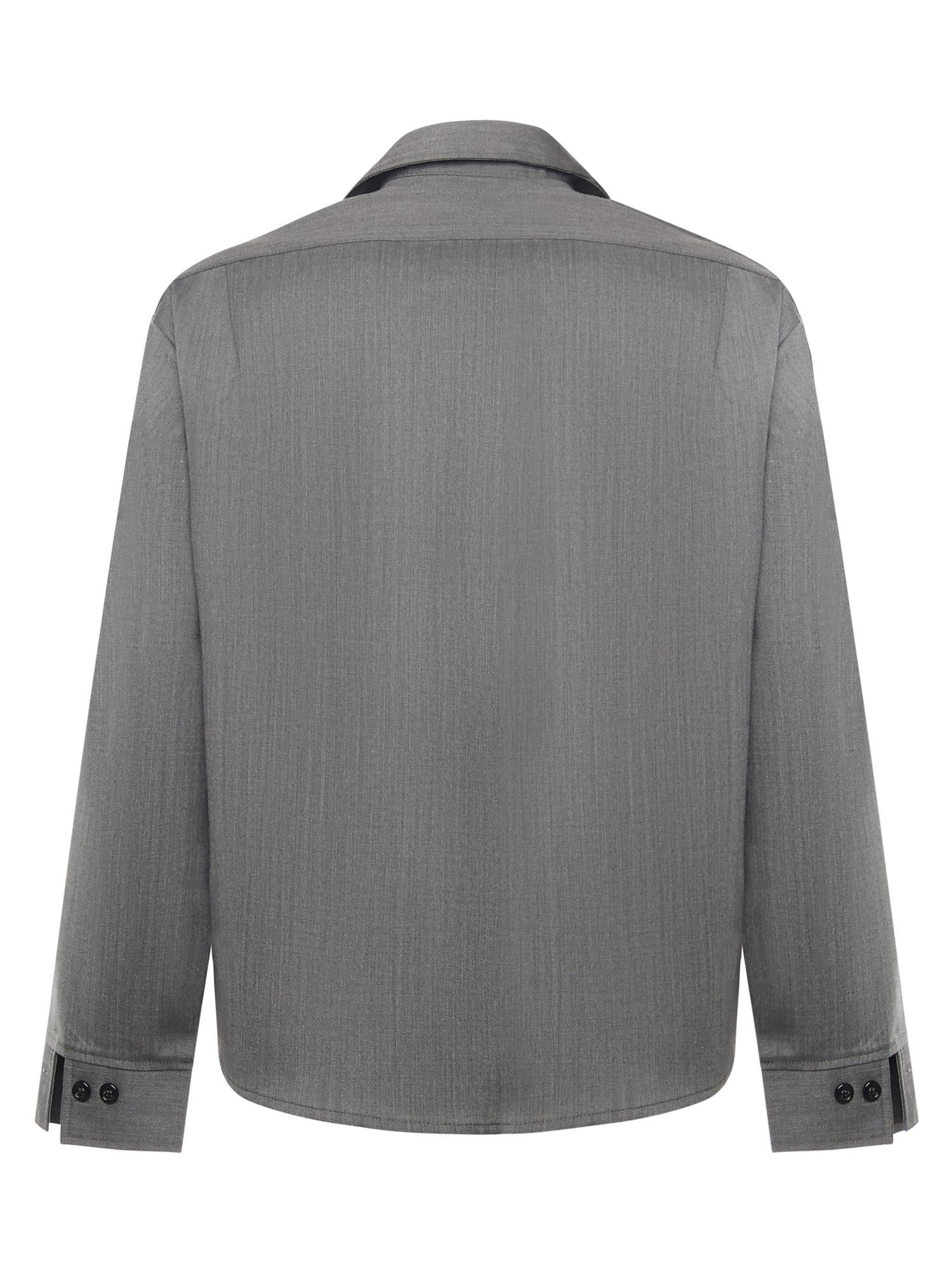 Camicia Tobhias in lana TOBHIAS GRIGIO GIULIANO GALIANO 