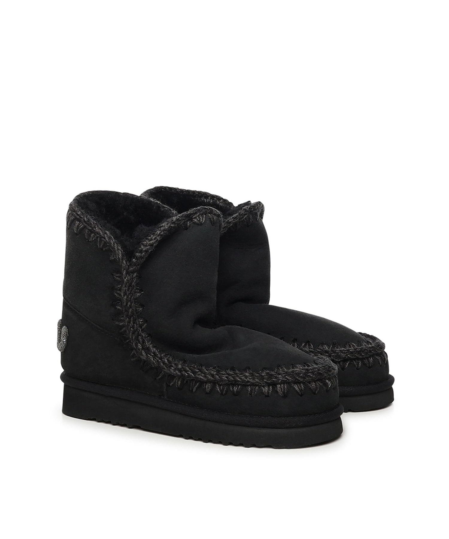 Stivali Eskimo 18 glitter logo MUFW101050A BKBK MOU 
