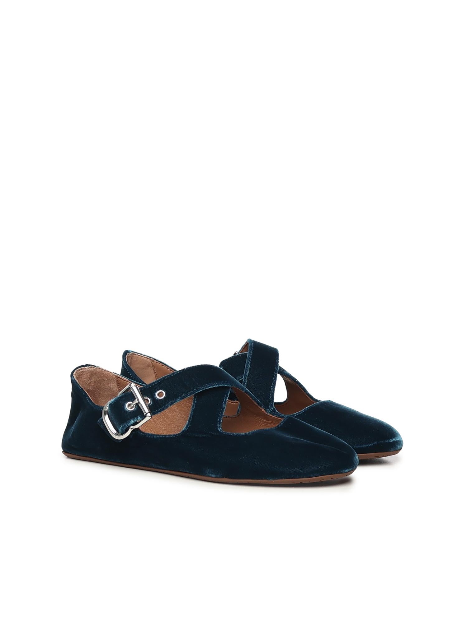 Ballerine flat in cavallino AA3A046A014 683 ALAIA 
