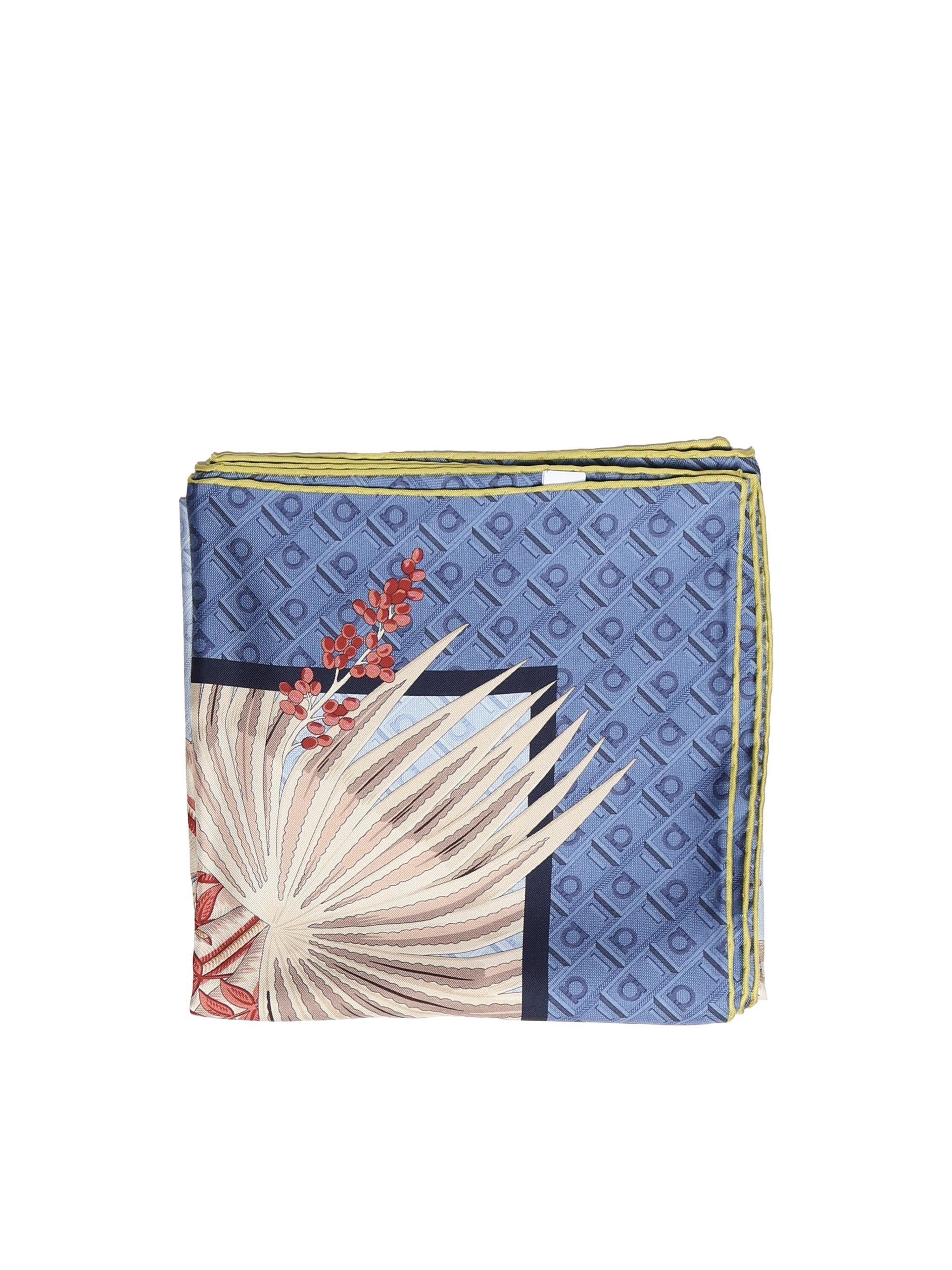 Foulard in seta con stampa 310215 785335001 FERRAGAMO 