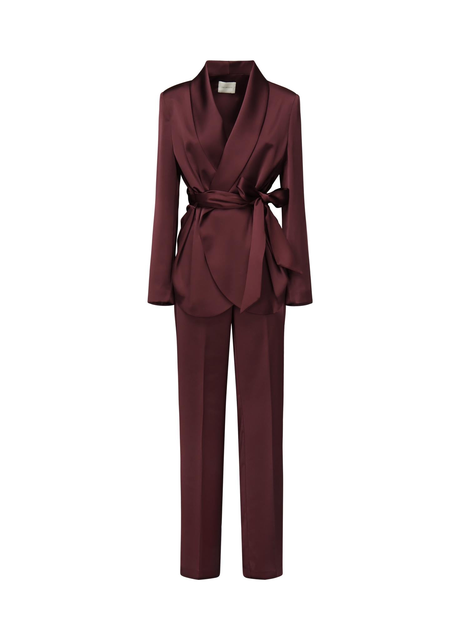 Tailleur Iris <BR/> TAILLEUR IRIS BORDEAUX THE ARCHIVIA 