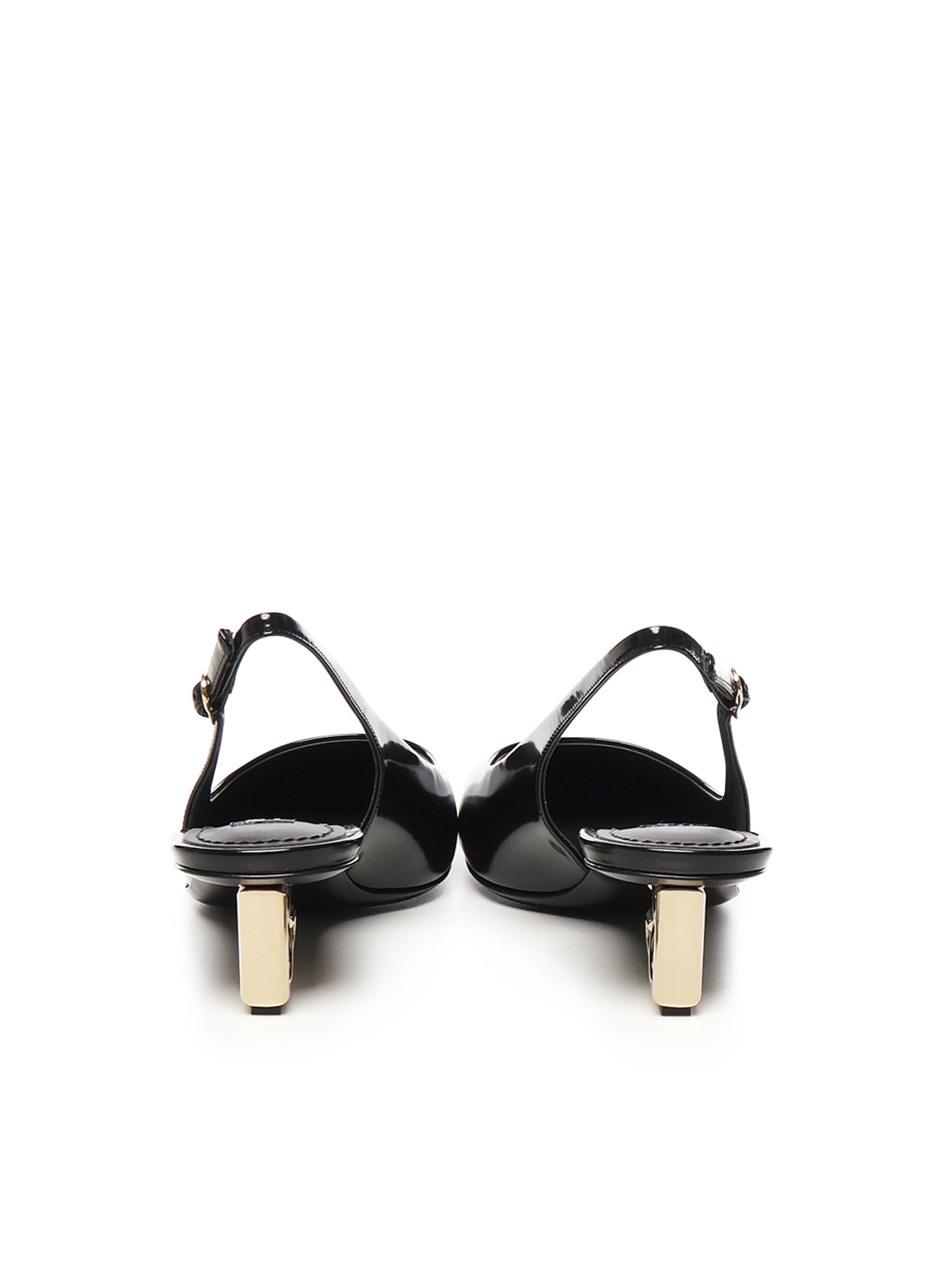 Slingback in vernice CG0913 A103780999 DOLCE & GABBANA 
