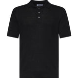 Polo in cotone a coste 57118 18641099 GALIANO 
