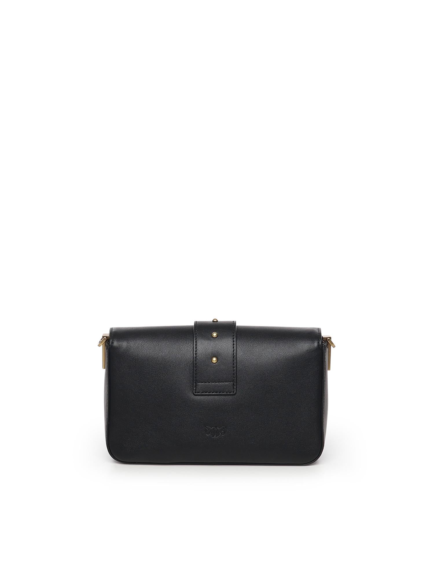 Borsa a spalla piccola Mini Love Bag Slouchy in pelle 105824 A0QOZ99Q PINKO 