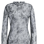 Camicetta in pizzo ricamato con paillettes V02181620 0290 ALBERTA FERRETTI 