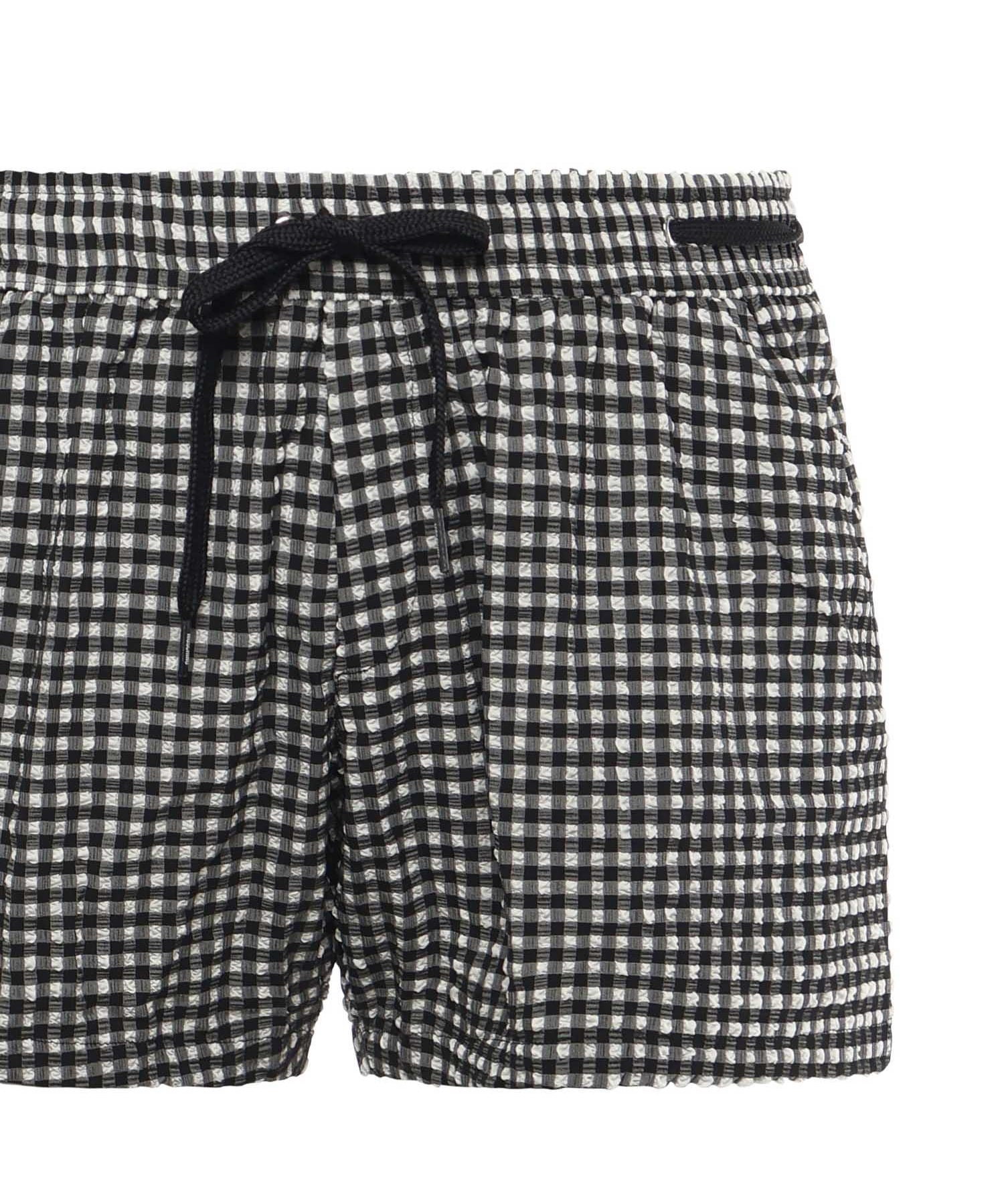 Boxer mare a quadri con logo V3A4221 94201555 MOSCHINO 