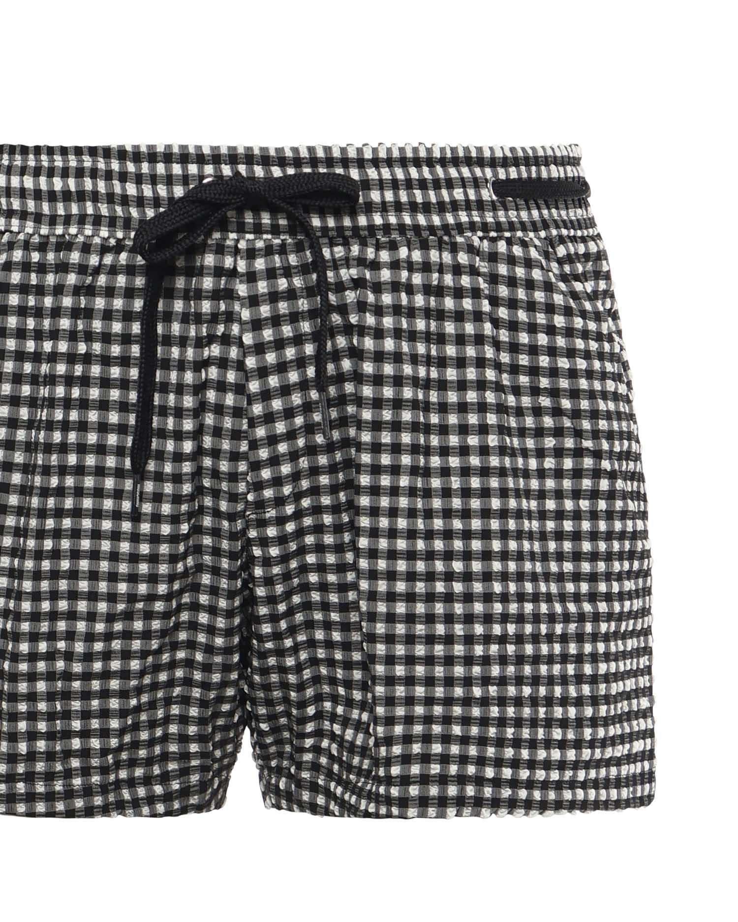 Boxer mare a quadri con logo V3A4221 94201555 MOSCHINO 