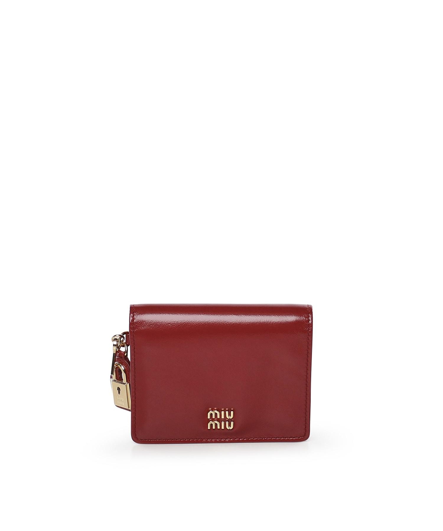 Portafoglio piccolo in pelle 5MV204 2IGAF0041 MIU MIU 
