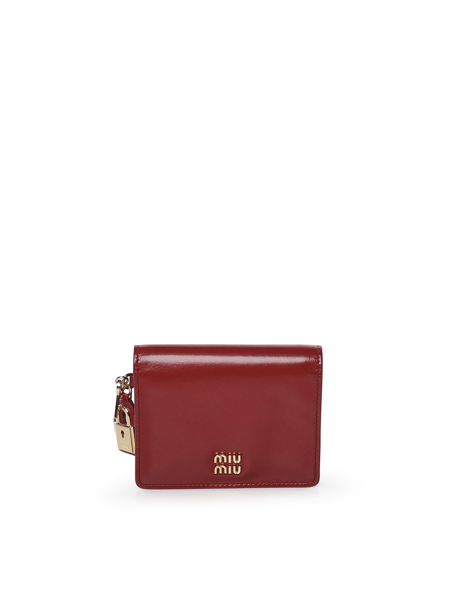 Portafoglio piccolo in pelle 5MV204 2IGAF0041 MIU MIU 