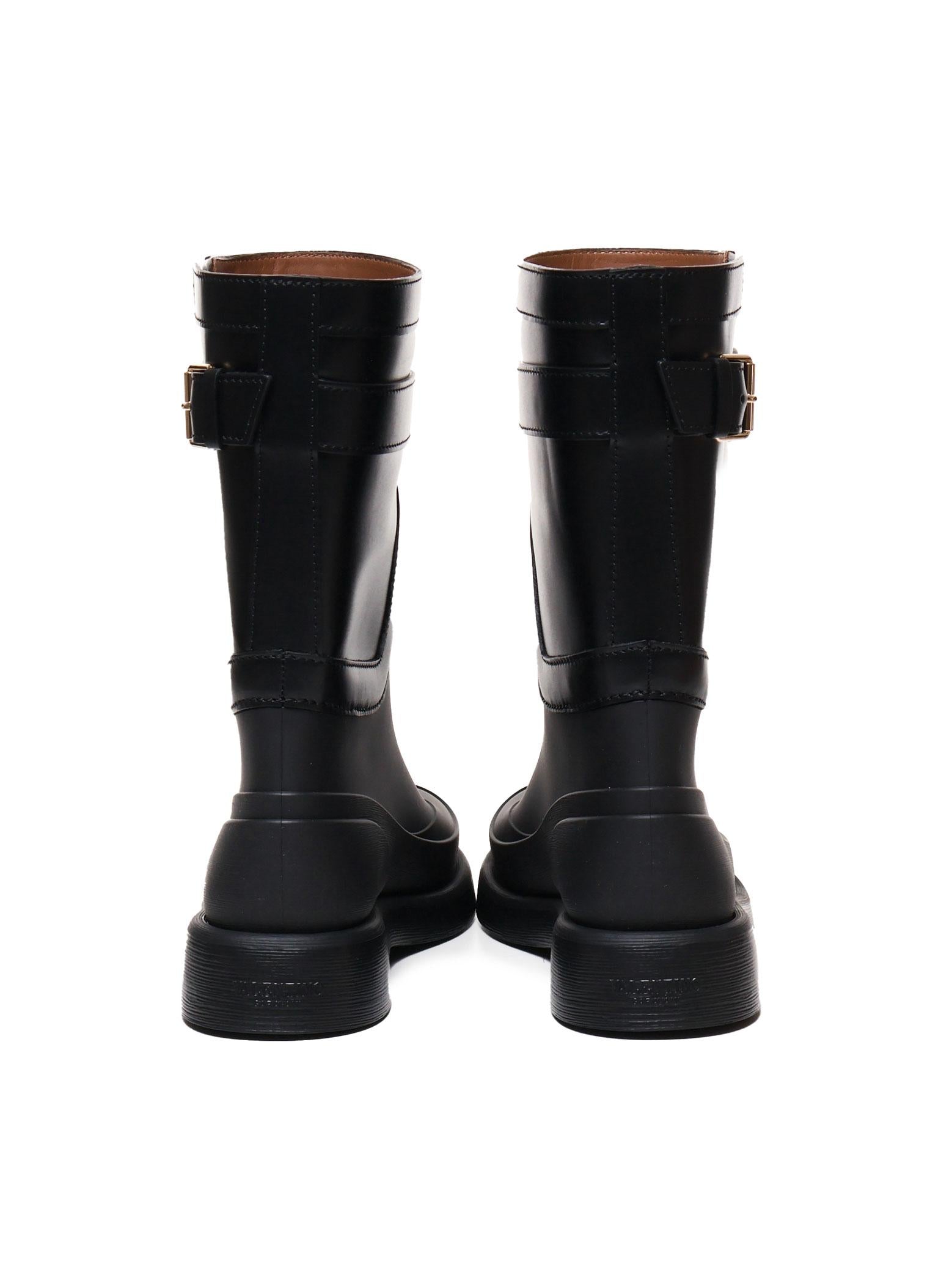 Stivali in pelle Vlogo The bold edition rainboots 5W2S0JU8 HEX0NO VALENTINO GARAVANI 