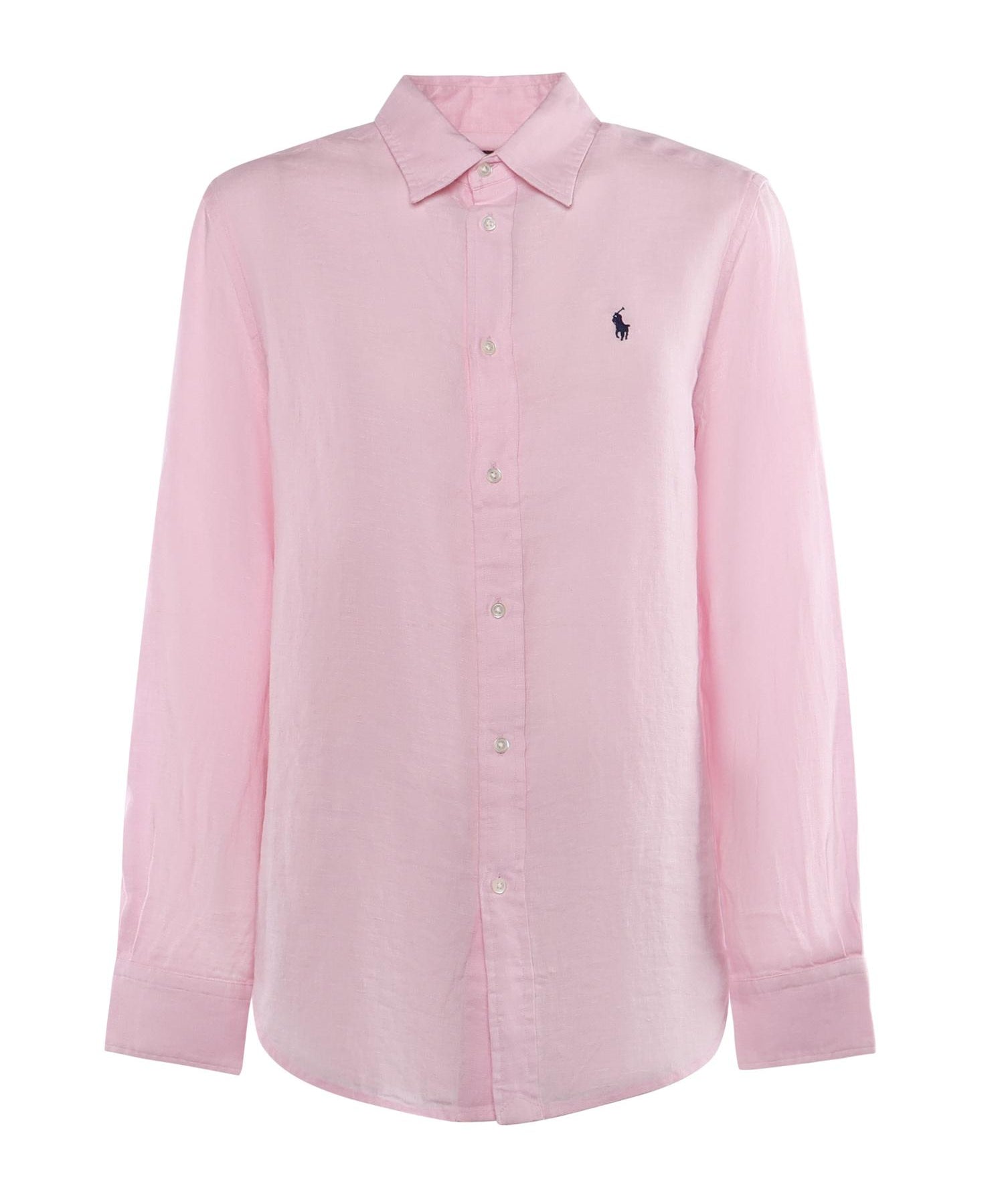 Camicia in lino con logo 211970730 514 POLO RALPH LAUREN 