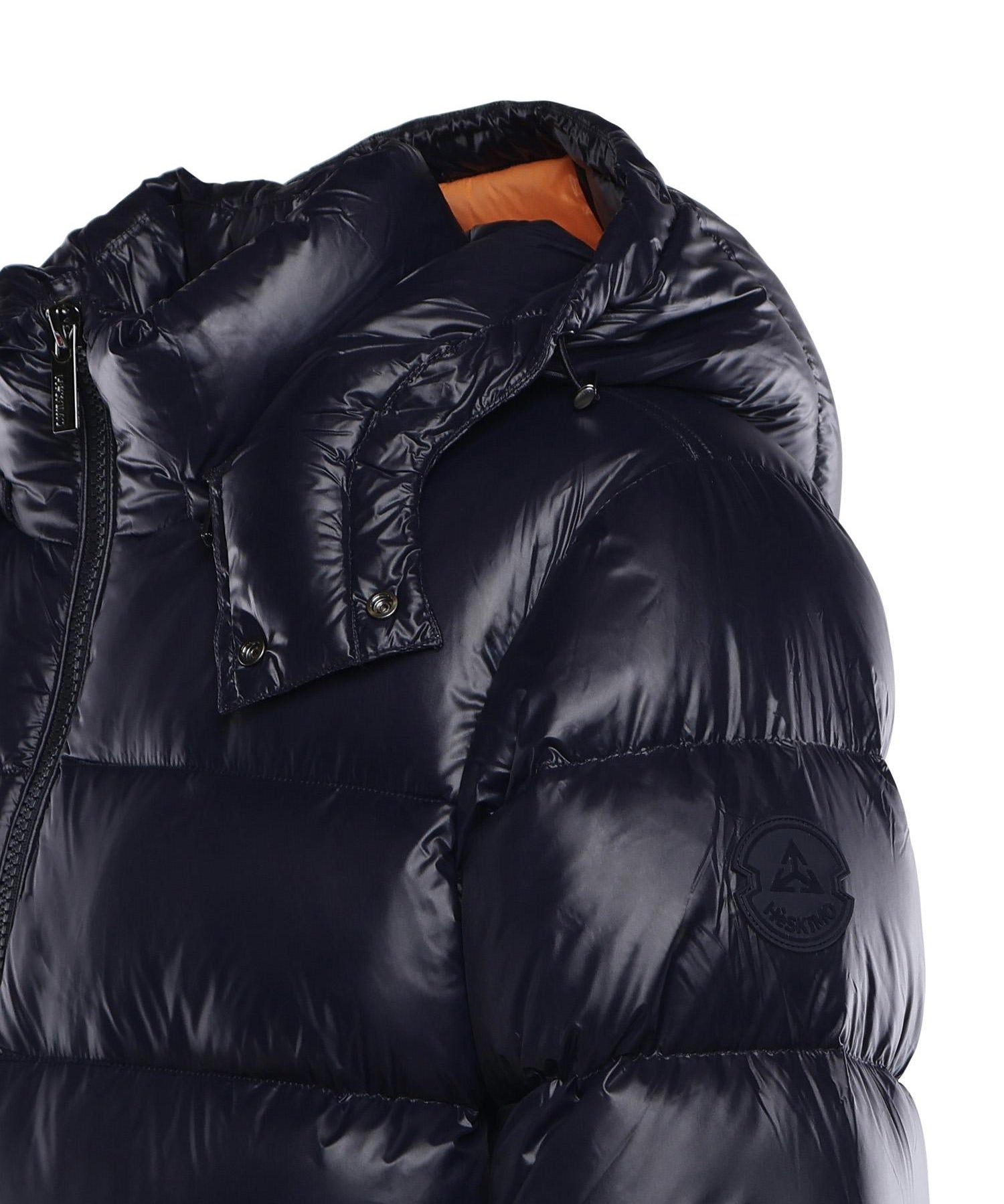 Piumino in nylon con logo HE9440035 BLUE HESKIMO 