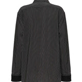 Camicia a righe in seta 823656 Y4K761095 SAINT LAURENT 